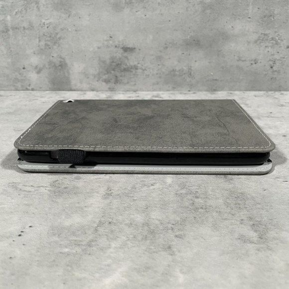 NEW Amzn Fire 2022 HD 8 Tablet Case Gray Denim Multi Pocket‎ Functional - Picture 4 of 6